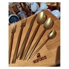 Karaca Starbeat Mat Gold 72 Parça Çatal kaşık Bıçak Takımı