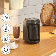 Karaca Hatır Hüps Aroma Sütlü Türk Kahve Makinesi Shiny Black