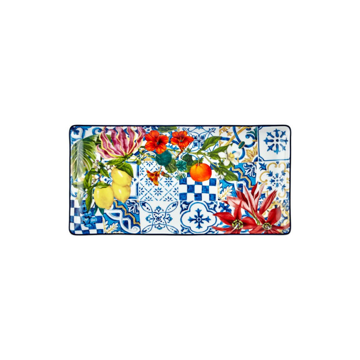 ITALY GARDEN 2LI KUCUK DIKDORTGEN TABAK 26,5X13 CM