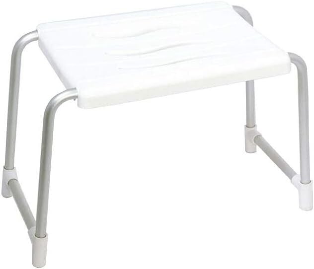 Primanova M-KV02-01 Banyo Taburesi Aluminyum Beyaz