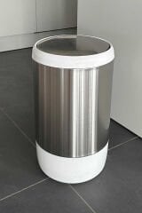 Primanova Lima 20 Lt Mutfak Banyo Ofis Çöp Kovası Iç Kovalı Beyaz