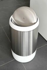 Primanova Lima 20 Lt Mutfak Banyo Ofis Çöp Kovası Iç Kovalı Beyaz