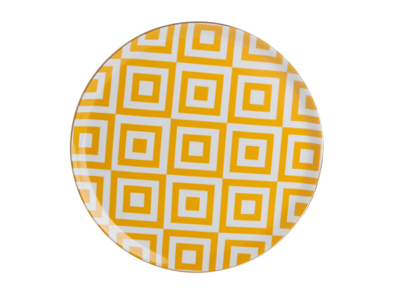 Porland Morocco Desen4 Sarı Düz Tabak 28cm