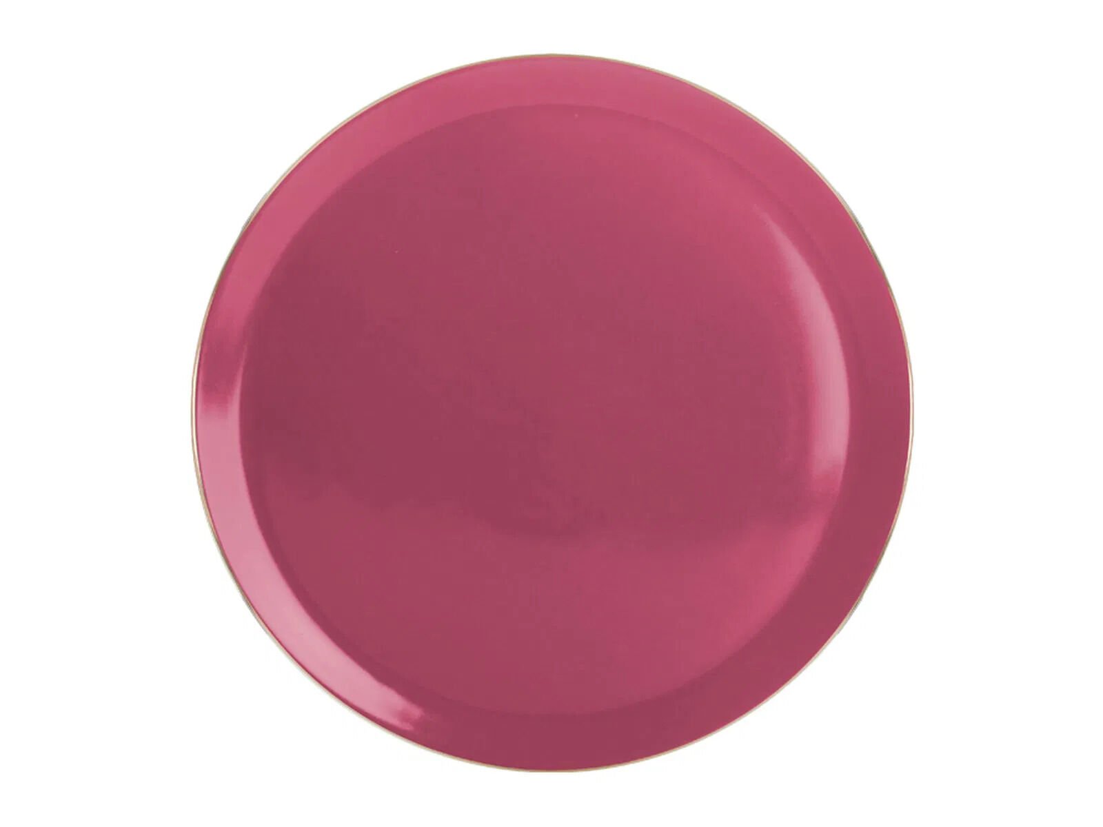 Porland Morocco Fuşya Düz Tabak 32cm