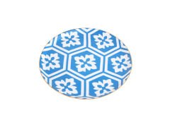 Porland Morocco Desen2 Mavi Düz Tabak 20cm