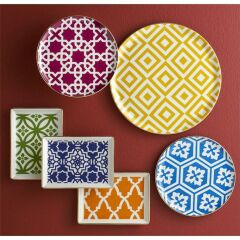 Porland Morocco Desen1 Yeşil Çukur Tabak 19cm