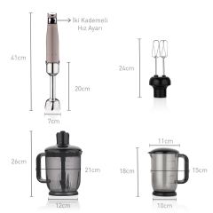Korkmaz Performix Mega Blender Set Bej A449-02