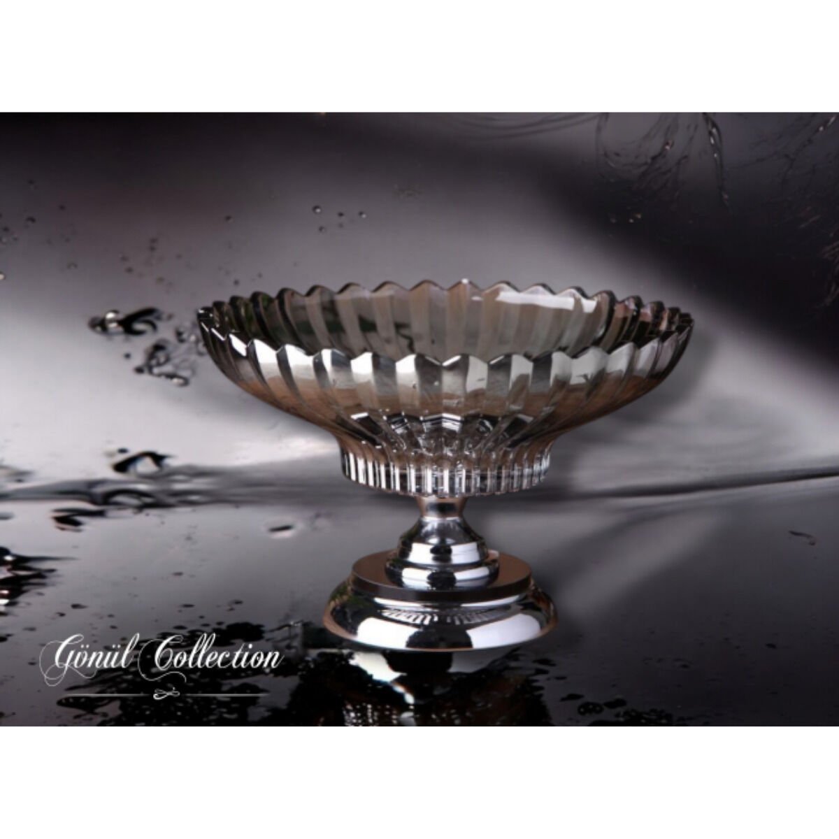 GÖNÜL DEKORATİF KRİSTAL CAM MEYVELİK