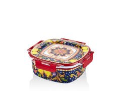 LAMEDORE FLAVOR ORTA BOY KARE SAKLAMA KABI 20X20X7,5 CM