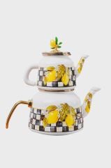 Miss Betty Emaye Çaydanlık Linda collection limon damalı