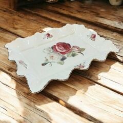 ROYKİNG ROSE DİKDÖRTGEN SUNUM TABAK 31 CM