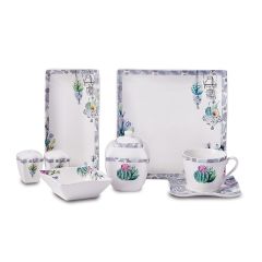 Korkmaz Link Collection 28 Parça Kare Kahvaltı Takımı A8574