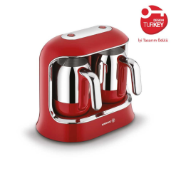Korkmaz Kahvekolik Twin Kahve Makinesi Viva/Krom A861-07