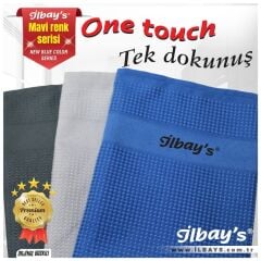 İlbay's İthal 3'lü Mikrofiber Temizlik Bezi (40*60cm) Baskılı Mavi Renk Serisi