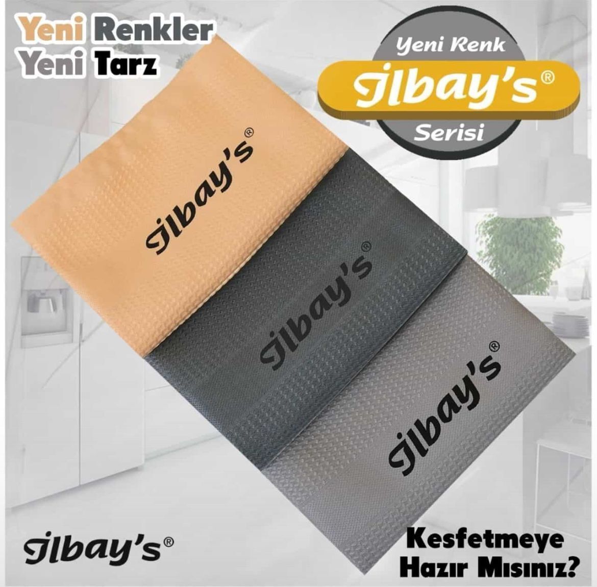 İlbay's İthal 3'lü Mikrofiber Temizlik Bezi (40*60cm) Baskılı Yeni Renk Serisi