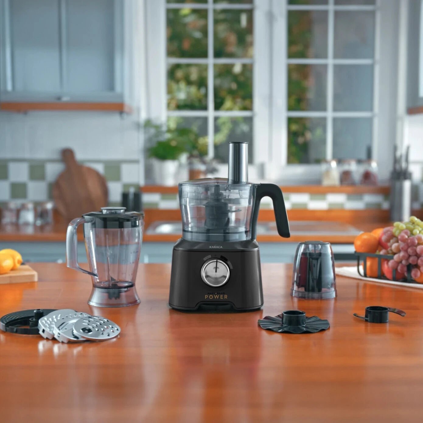 Karaca Mastermaid Power Multifunctional 10 in 1 Mutfak Robotu 2000W Black