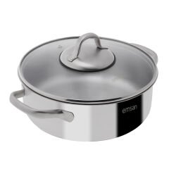 Emsan Steel Force Pilav/Karnıyarık Tencere 28 cm