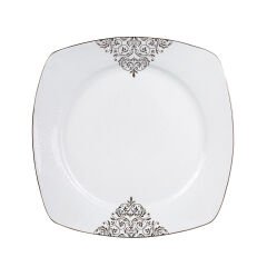 Emsan New Yasemin Porselen 60 Parça 12 Kişilik Yarım Kare Yemek Takımı Platin