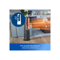 Philips Air Performer 8000 Serisi 3'ü 1 Arada Hava Temizleyici, Fan ve Isıtıcı- AMF870/15