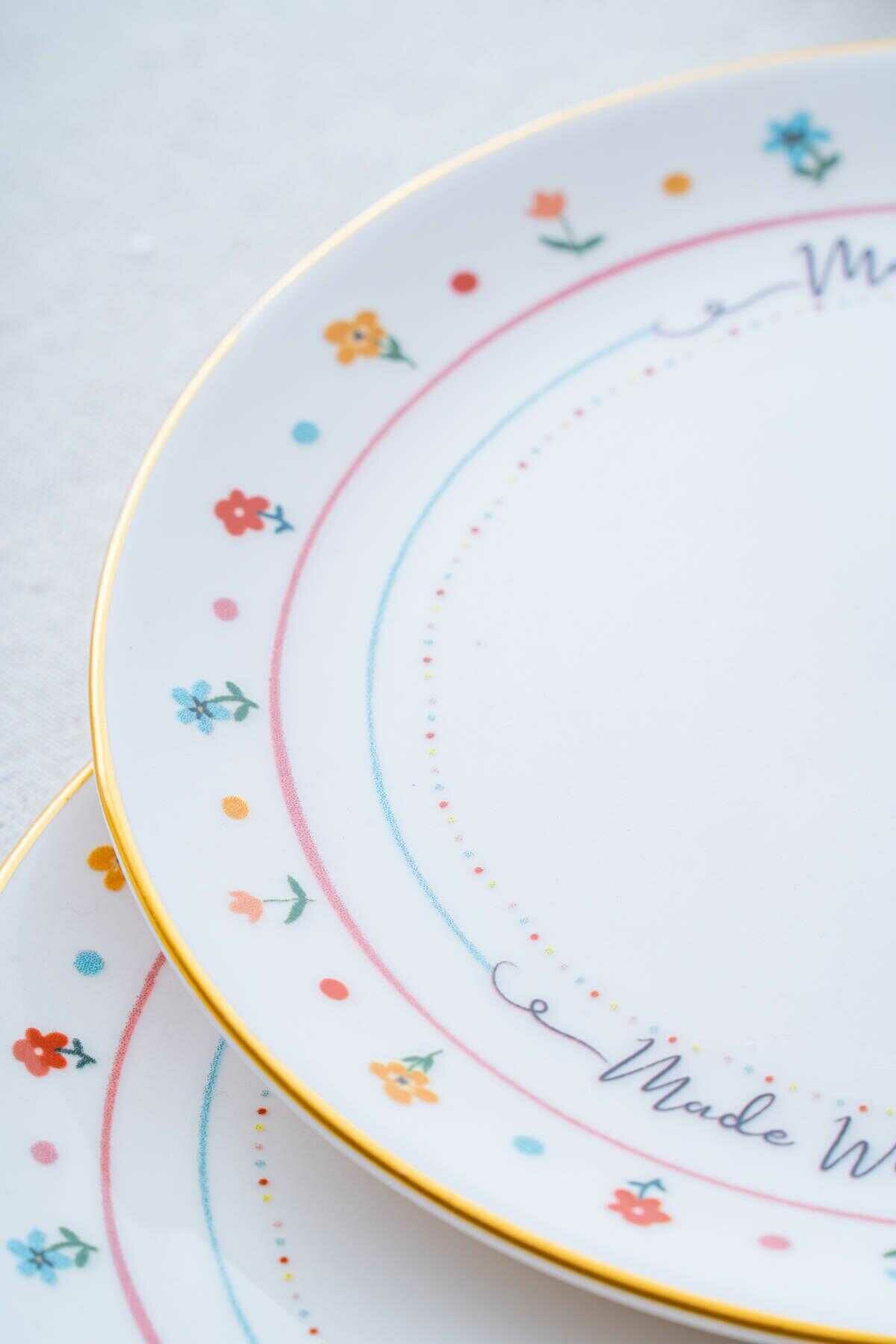 Acar Livaldi 6 Parça Pasta Tabağı - 19 cm