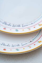 Acar Livaldi 6 Parça Pasta Tabağı - 19 cm
