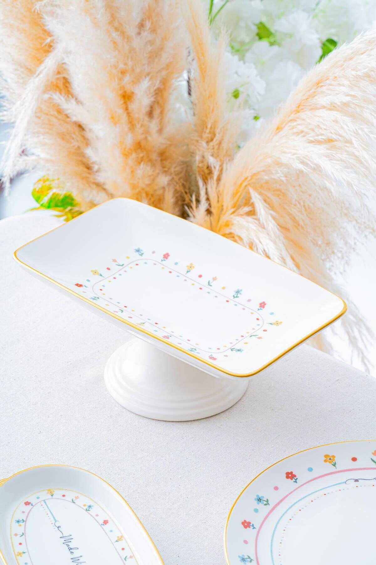 Acar Livaldi Ayaklı Sunum Tabağı - 28 cm