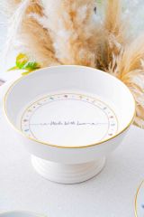 Acar Livaldi Ayaklı Sunum Kase - 23.5 cm