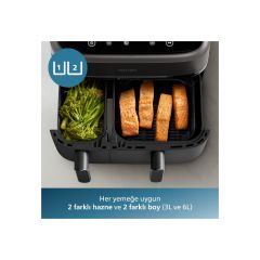 Philips NA350/00 3000 Serisi Çift Hazneli Airfryer