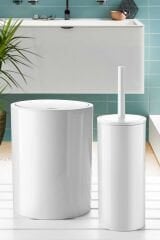 Primanova Flores 2'li Banyo Seti - Beyaz