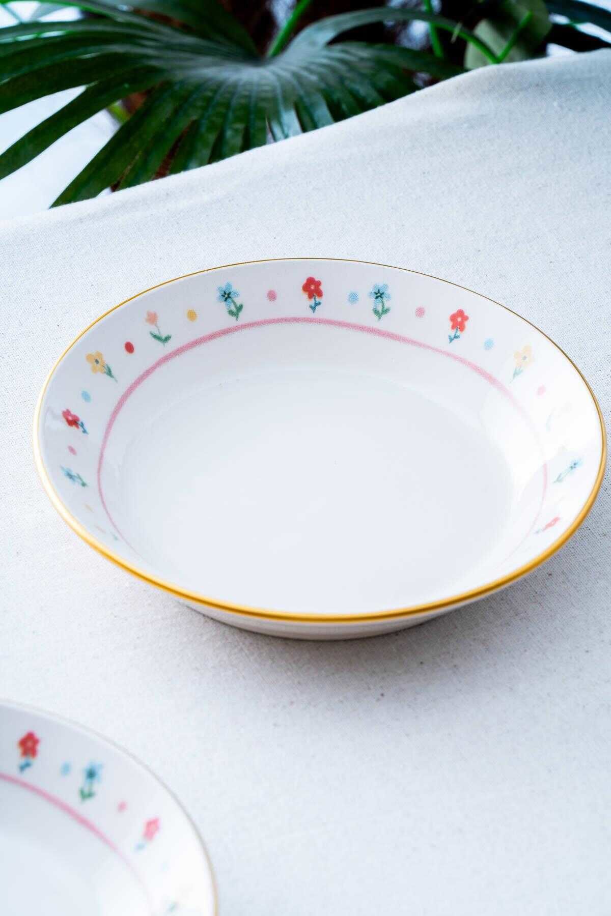 Acar Livaldi 6 Parça Yemek Tabağı - 19 cm
