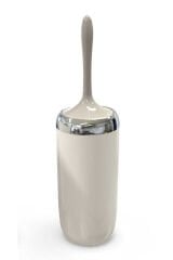 Primanova Lima Tuvalet Fırçası Krom Dekorlu Bej