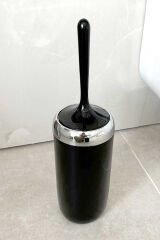 Primanova Lima Tuvalet Fırçası Krom Dekorlu Siyah