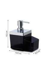 Primanova Toskana Mutfak Sıvı Sabunluk-Şeffaf Siyah