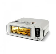 Karaca Multicrust Artisan Retro Pizza Makinesi ve Airfryer Cream