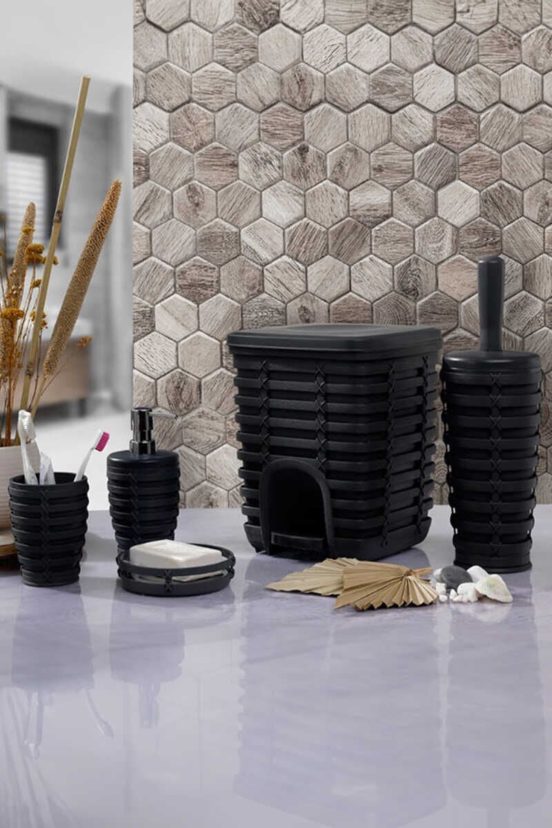 Primanova Palm 5 Li Banyo Seti / Gri