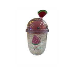 MEYVE FİGÜRLÜ PİPETLİ MATARA 350 ML