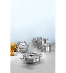 Hascevher Arbel 8 Pcs Çelik Tencere Seti
