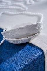 King Oval Kayık Tabak - 13 cm