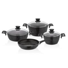 Esra Sonessa 4 mm Granit 7 Parça Tencere Seti