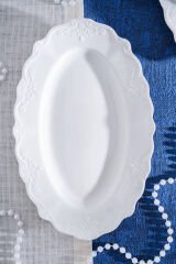 King Oval Kayık Tabak - 25 cm