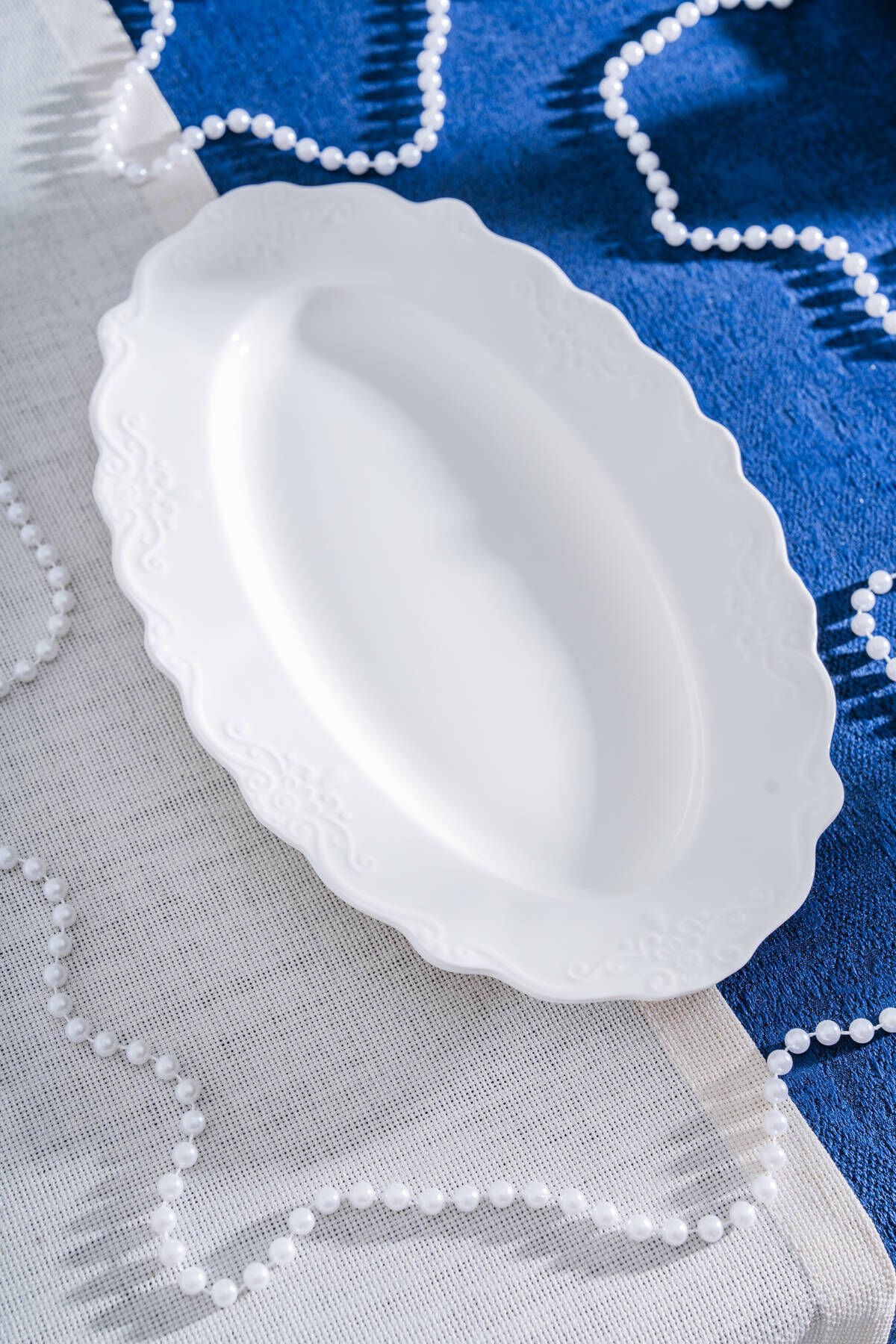 King Oval Kayık Tabak - 33 cm