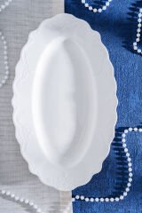 King Oval Kayık Tabak - 33 cm