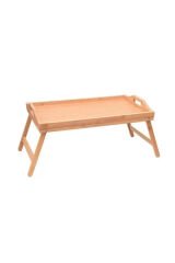 Mien Katlanır Ayaklı Bambu Yatak Koltuk Servis Keyif Tepsisi 30x50 Cm