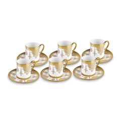 Karaca Azize 6 Kişilik Kahve Fincan Takımı 80 Ml