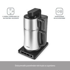 Homend Smart Royaltea Plus 1781H 2 in 1 Inox Otomatik Çay ve Türk Kahve Makinesi Wifi