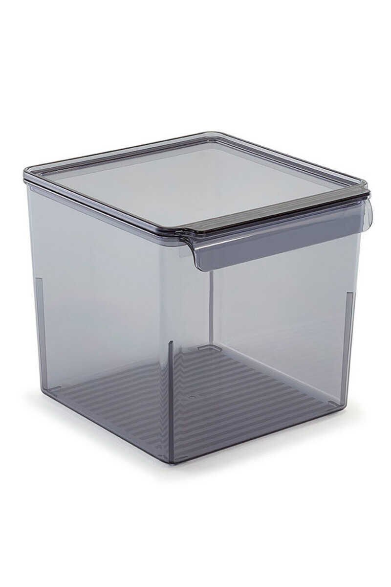 Primanova Kapaklı Banyo Mutfak Düzenleyici Şeffaf Siyah 165*178*160 Mm