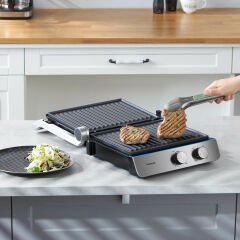 Homend Grilliant 1344H Inox Gövdeli, Döküm Plakalı Tost ve Izgara Makinesi