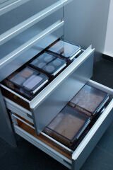 Primanova Kapaklıbanyo Mutfak Düzenleyici Raf Ps 325*205*100 Mm Şeffaf Siyah