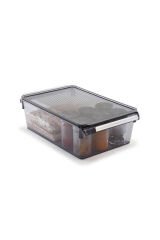 Primanova Kapaklıbanyo Mutfak Düzenleyici Raf Ps 325*205*100 Mm Şeffaf Siyah