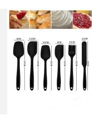 Enfa Siyah Silikon Spatula Kaşık Seti 6 Parça